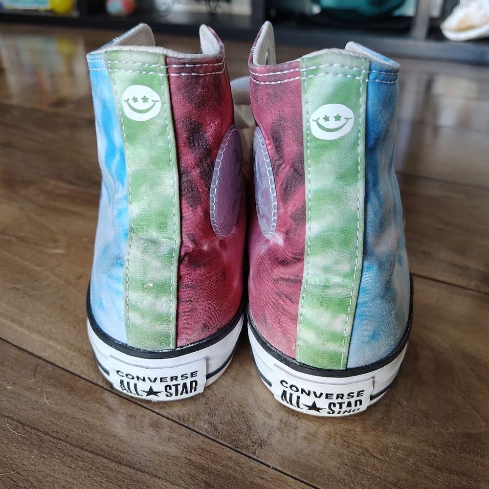 Converse White Canvas High-Tops - Picture 3 of 7